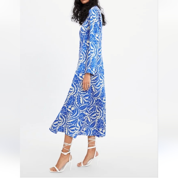 Zara Printed Maxi Dress, Size XS - Picture 2 of 6